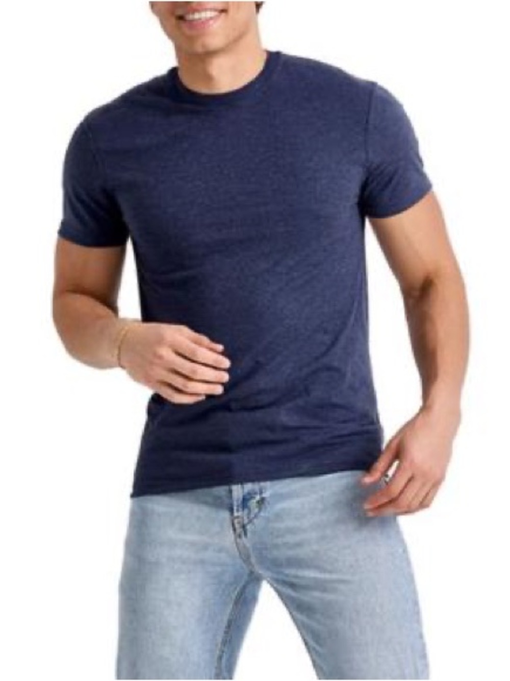 Hanes Men's Short Sleeve Crew Neck Eco Tri Blend T-Shirt NWT